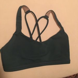 Teal lululemon sports bra!